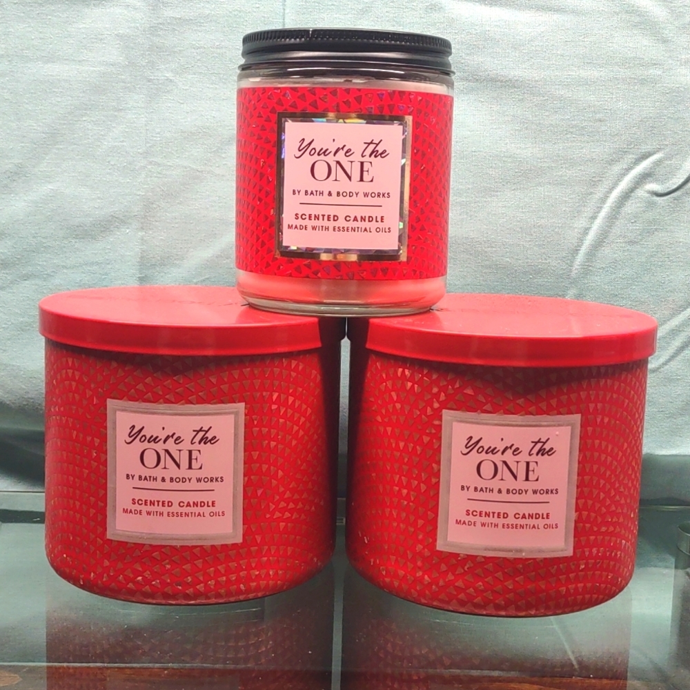 Bath and Body Works 3 You're the One Candles